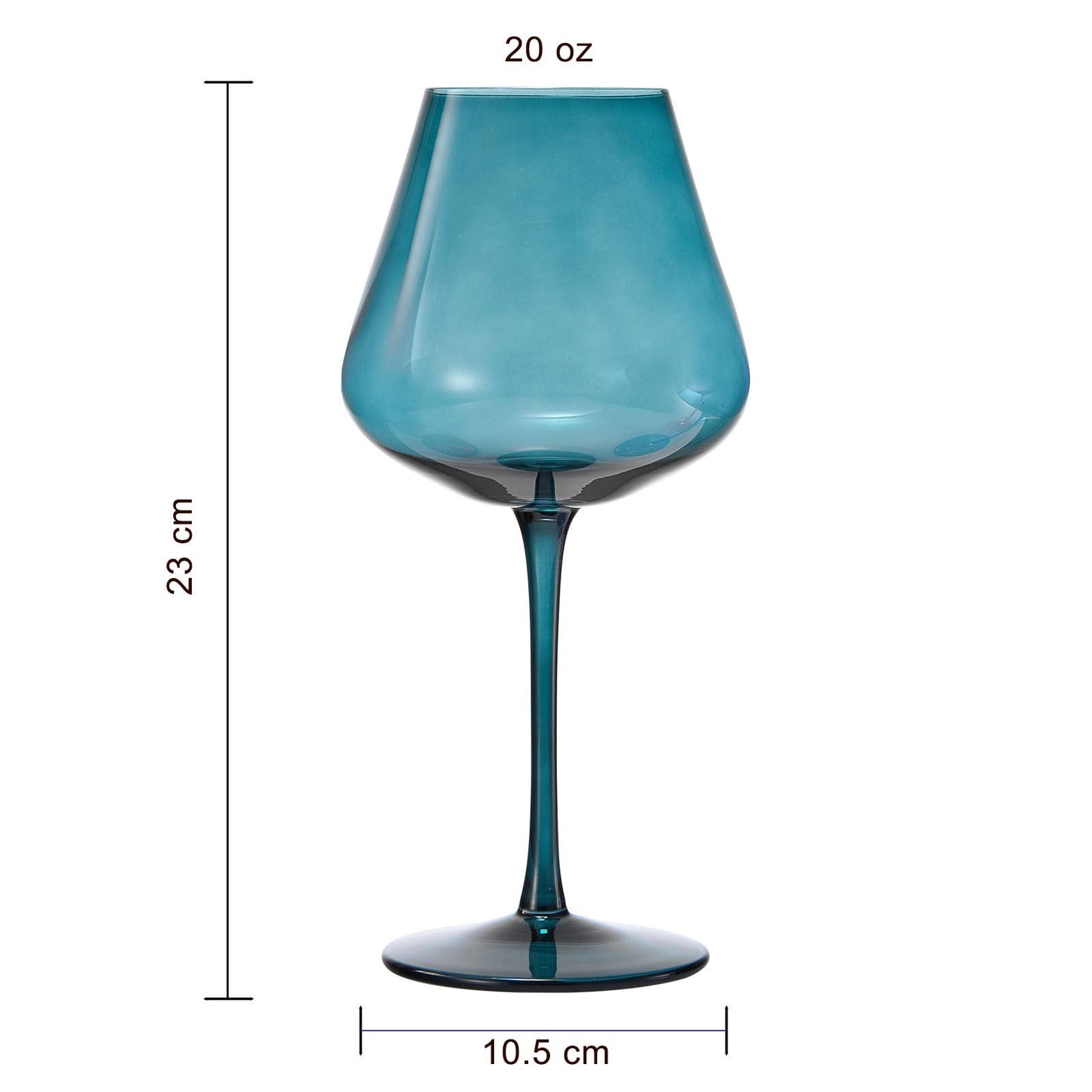 The May Flowers Colored Round Wine Glasses: Set of 5