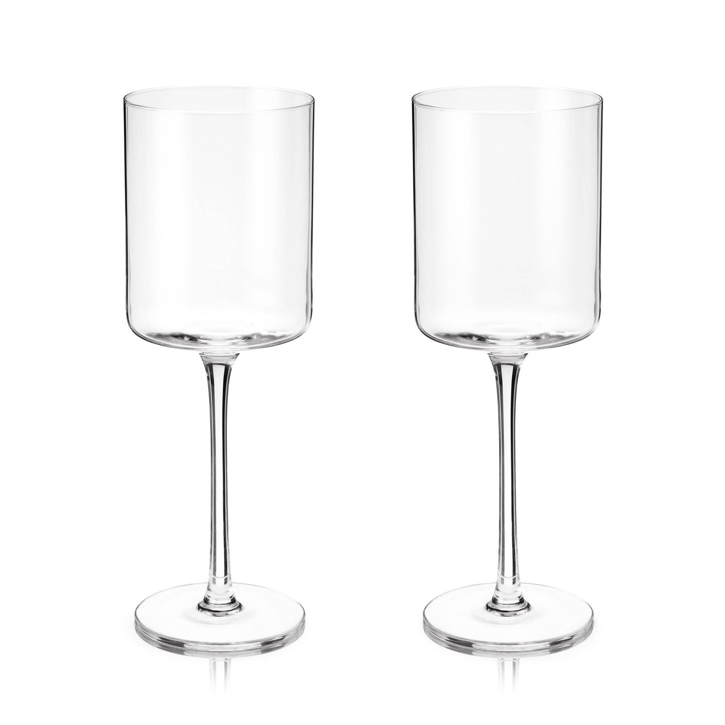 Laurel Crystal White Wine Glasses: Set of 2