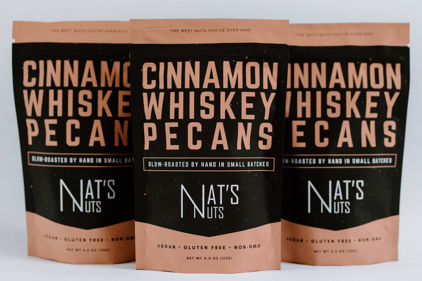 Cinnamon Whiskey Pecans Nat’s Nuts