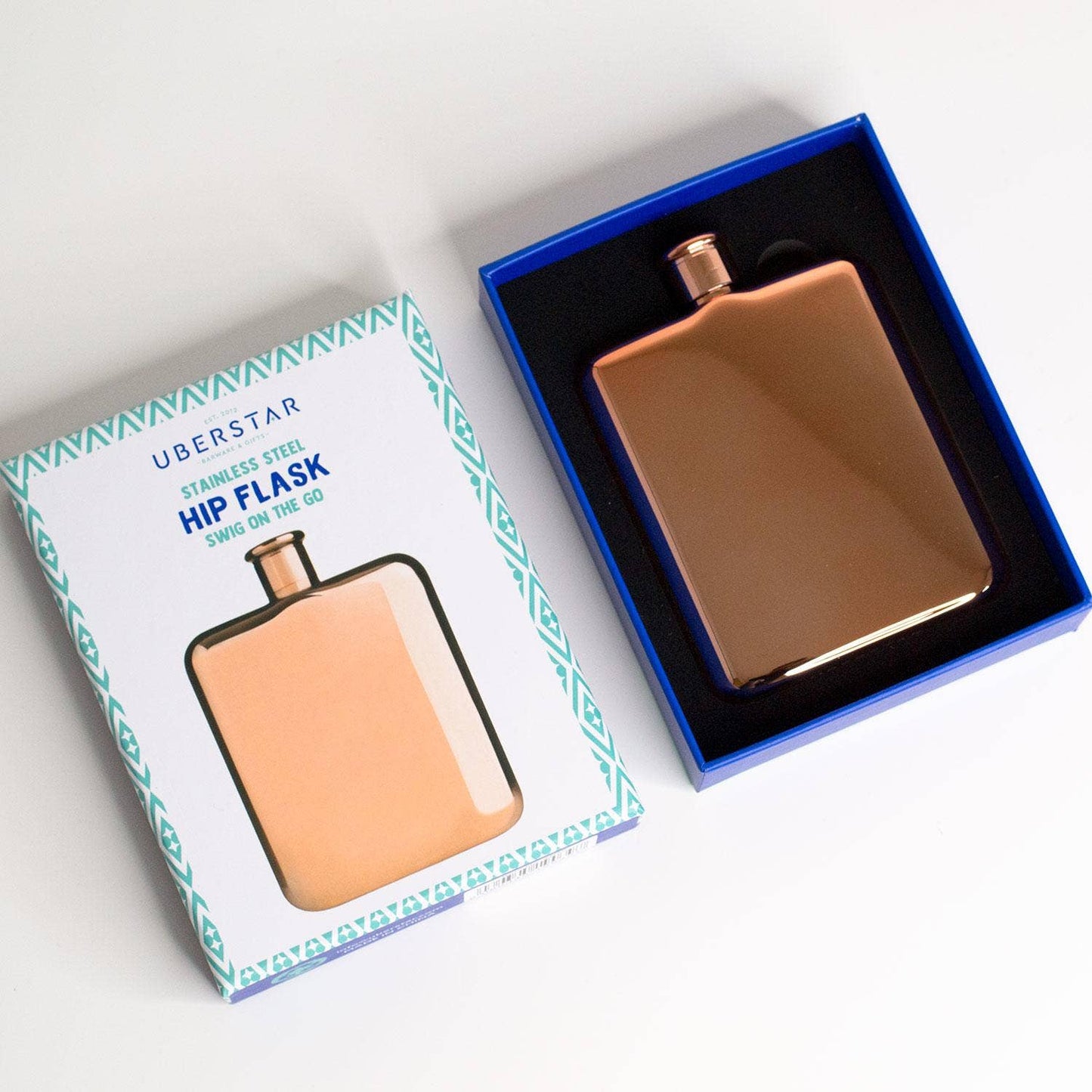 Rose Gold Hip Flask Stainless Steel