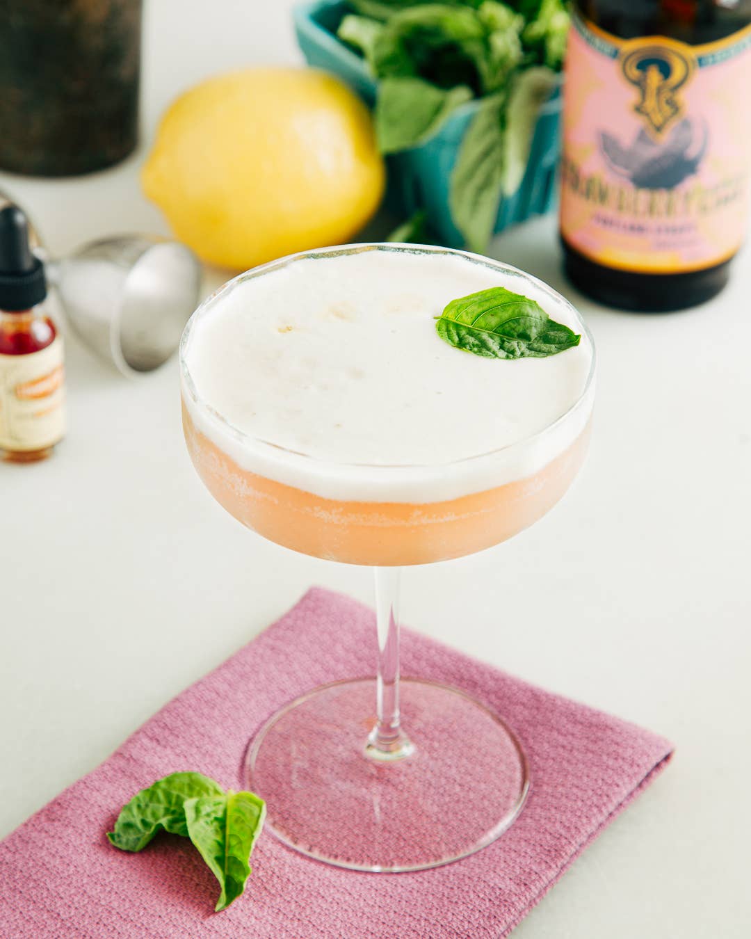 Strawberry Lemon Lime Syrup 12 oz - cocktail / mocktail mix