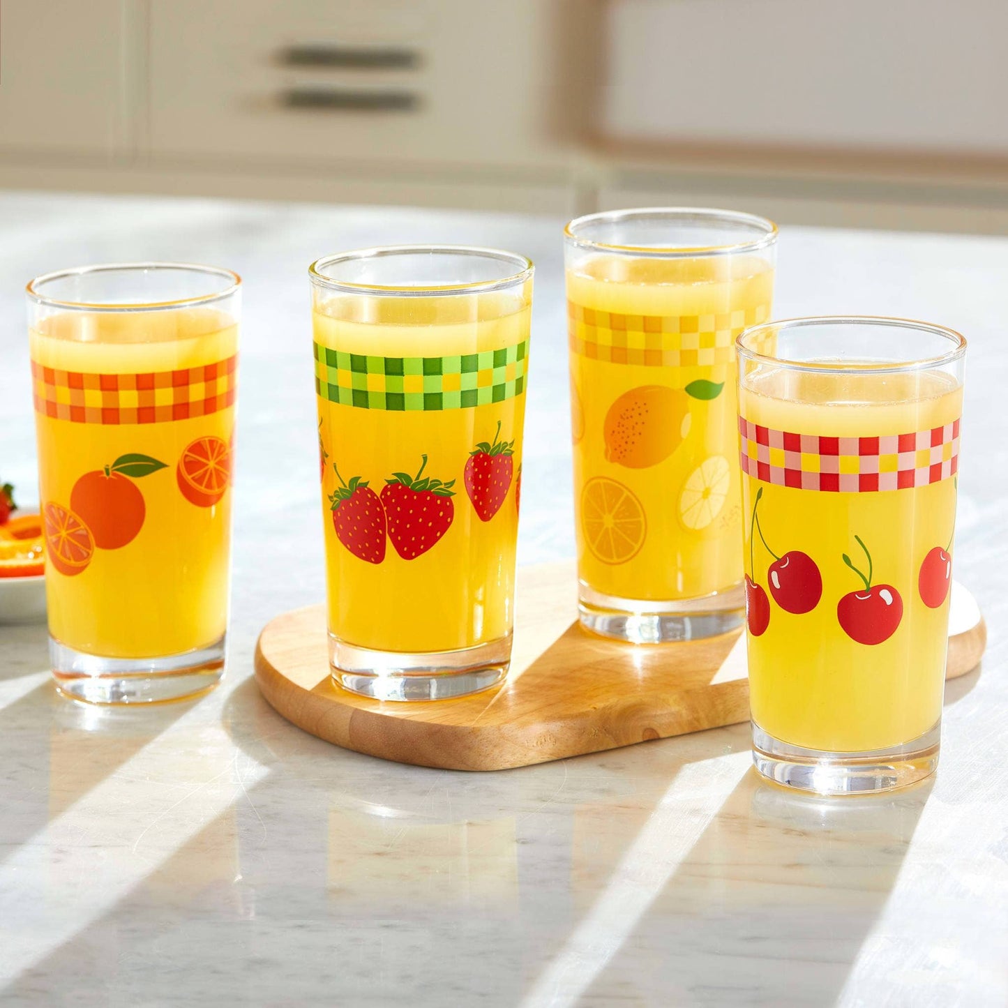 Libbey Vintage Juice Glasses: Set of 4