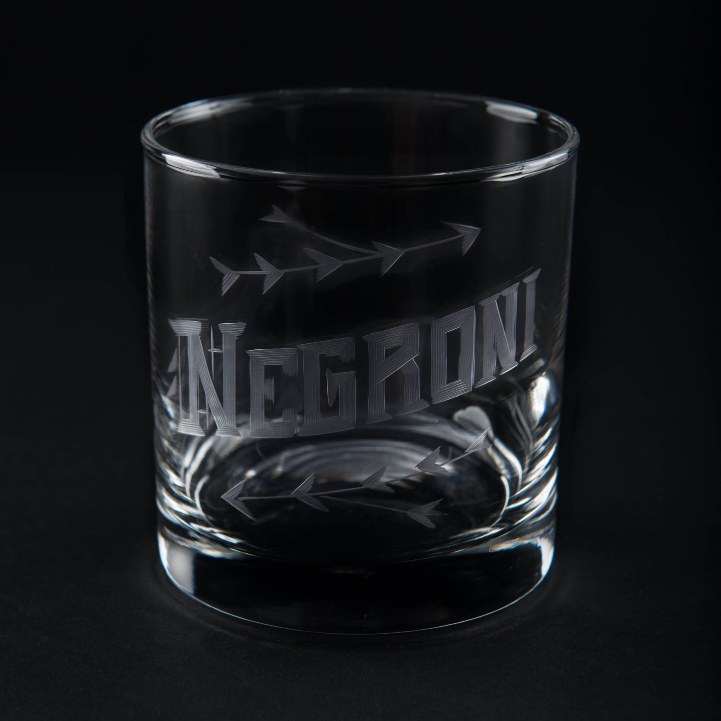 Hand Engraved Negroni Glass