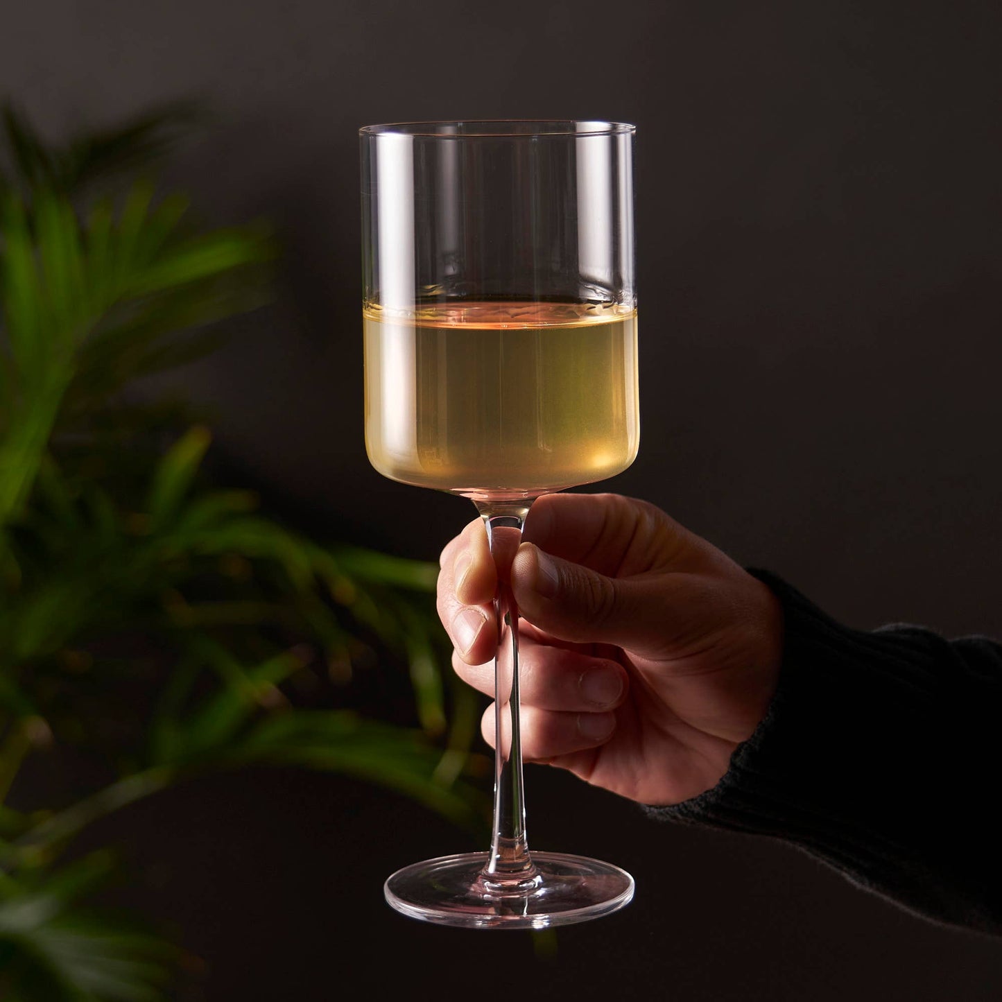 Laurel Crystal White Wine Glasses: Set of 2