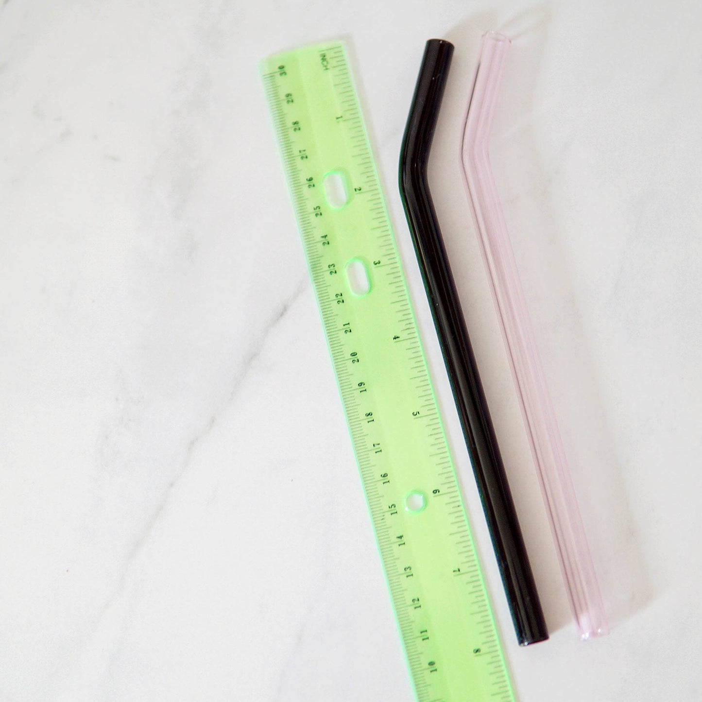 Clear Bent Glass Straw