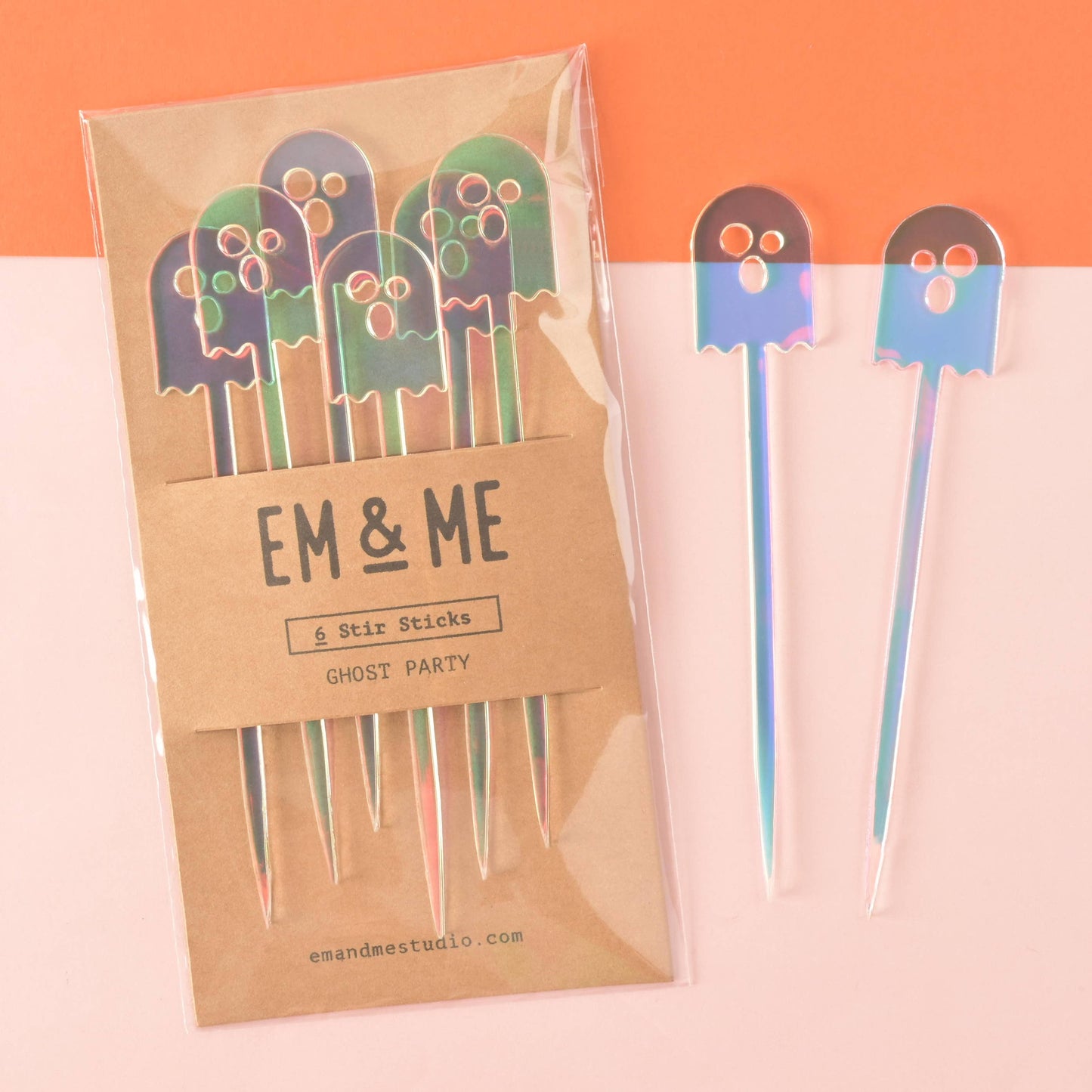Ghost Party Stir Sticks, Halloween