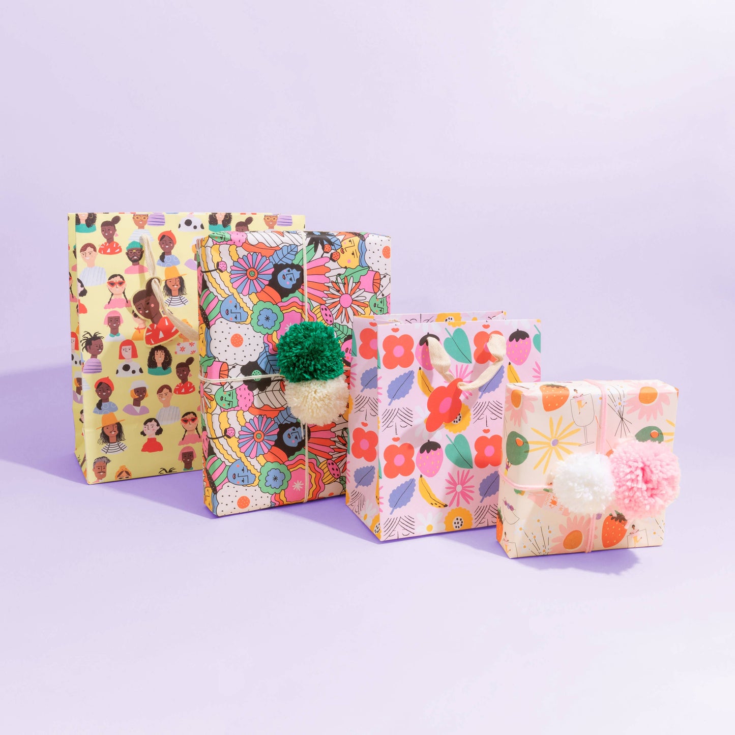 BOOZEY CREAM Rolled Gift Wrap
