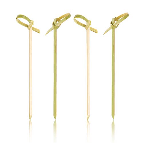 Party Disposable Knotted Bamboo Cocktail Picks