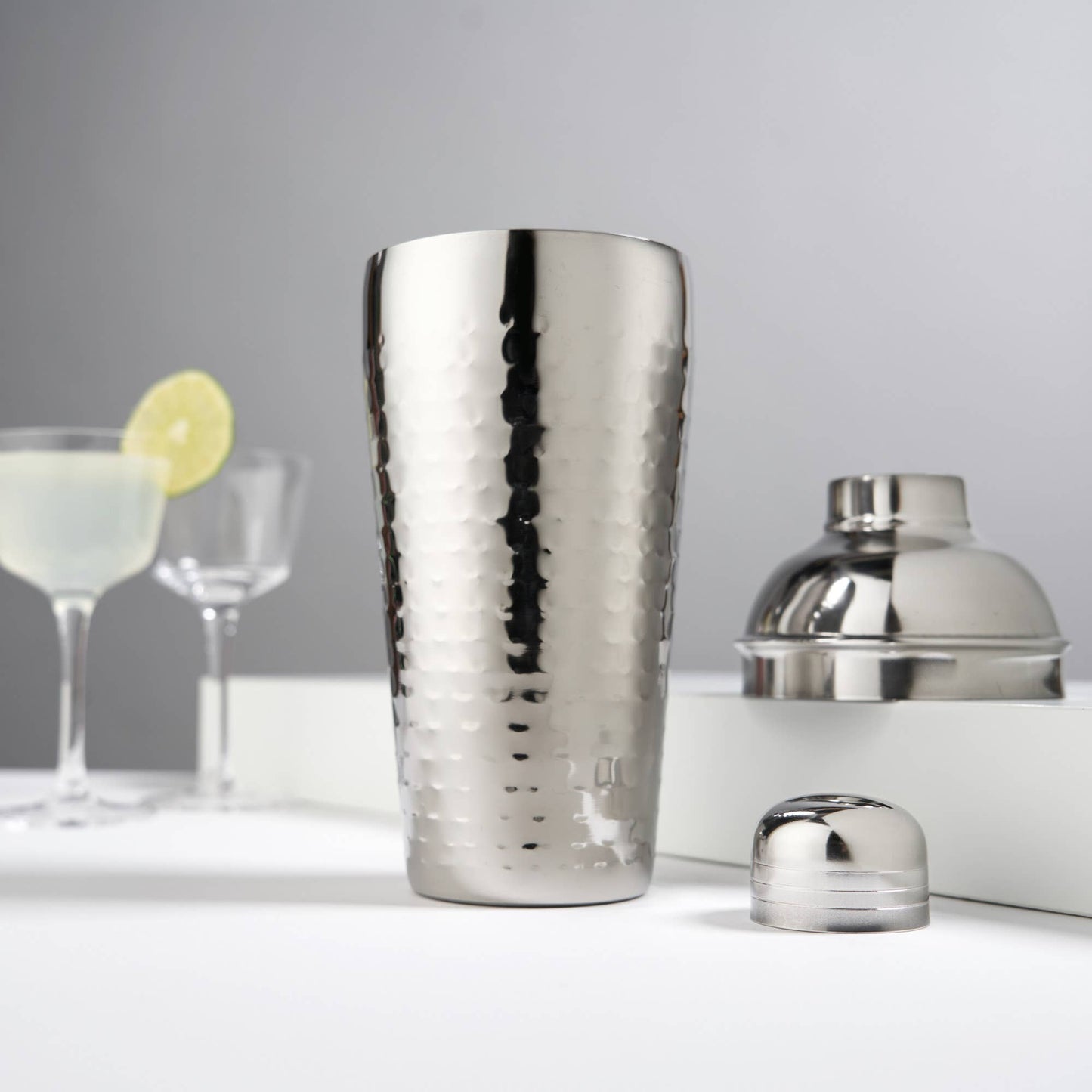 Irving™ Hammered Stainless Steel Cocktail Shaker