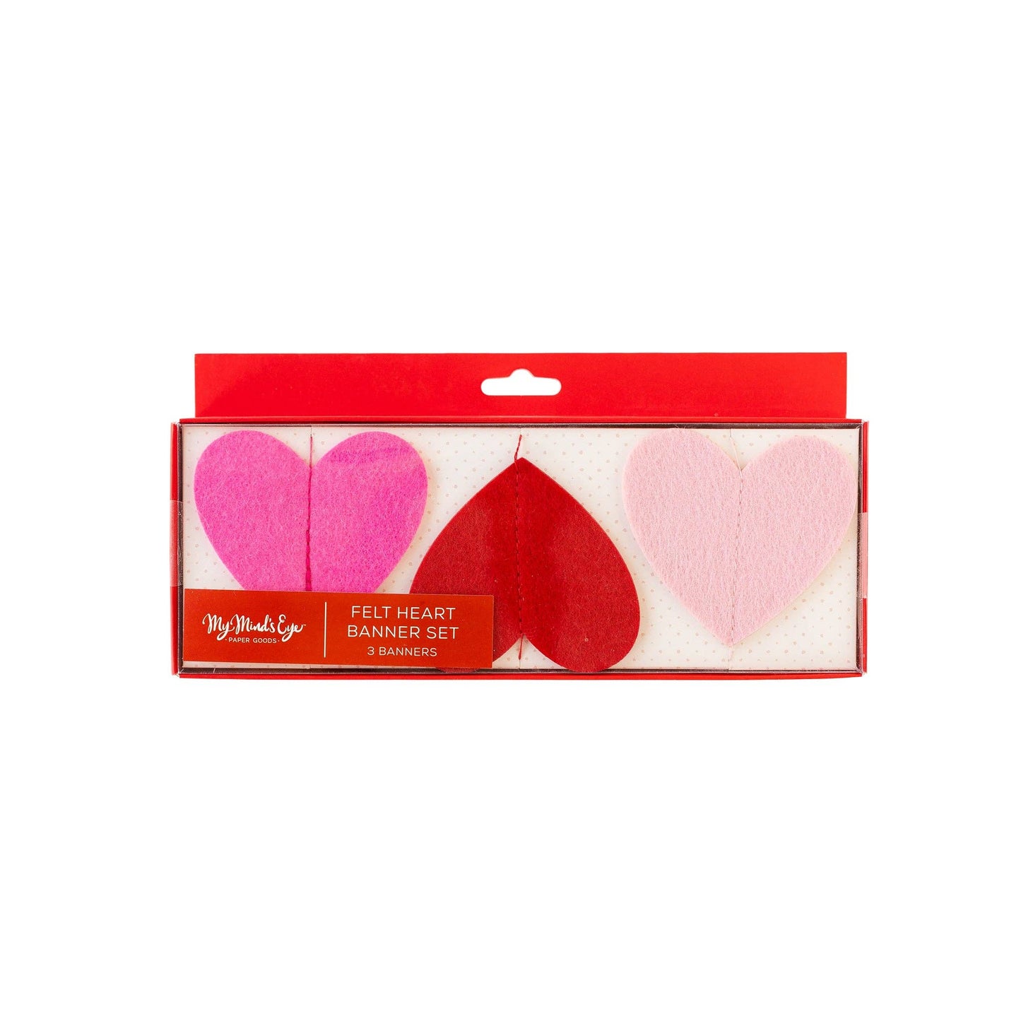 PLHB113 - Felt Heart Triple Banner Set