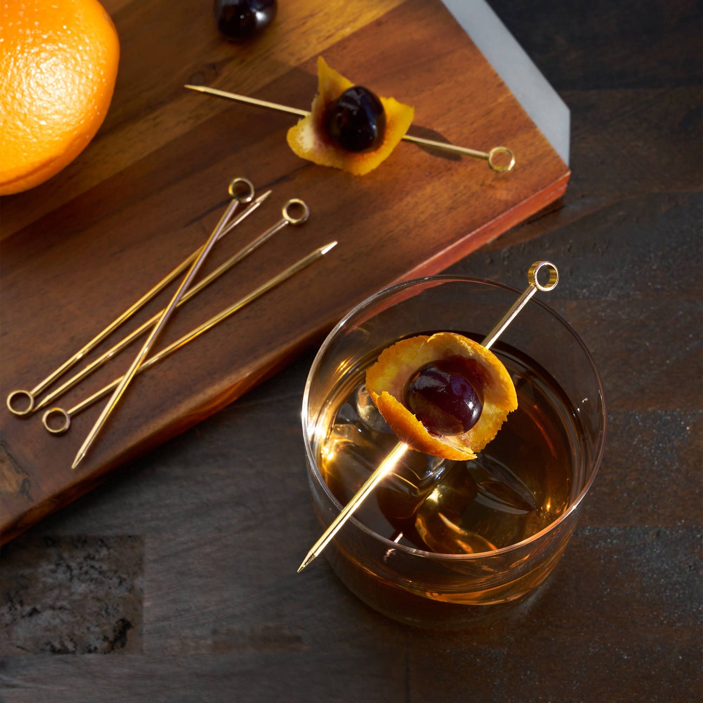 Belmont™ Reusable Gold-Plated Cocktail Picks: Set of 6