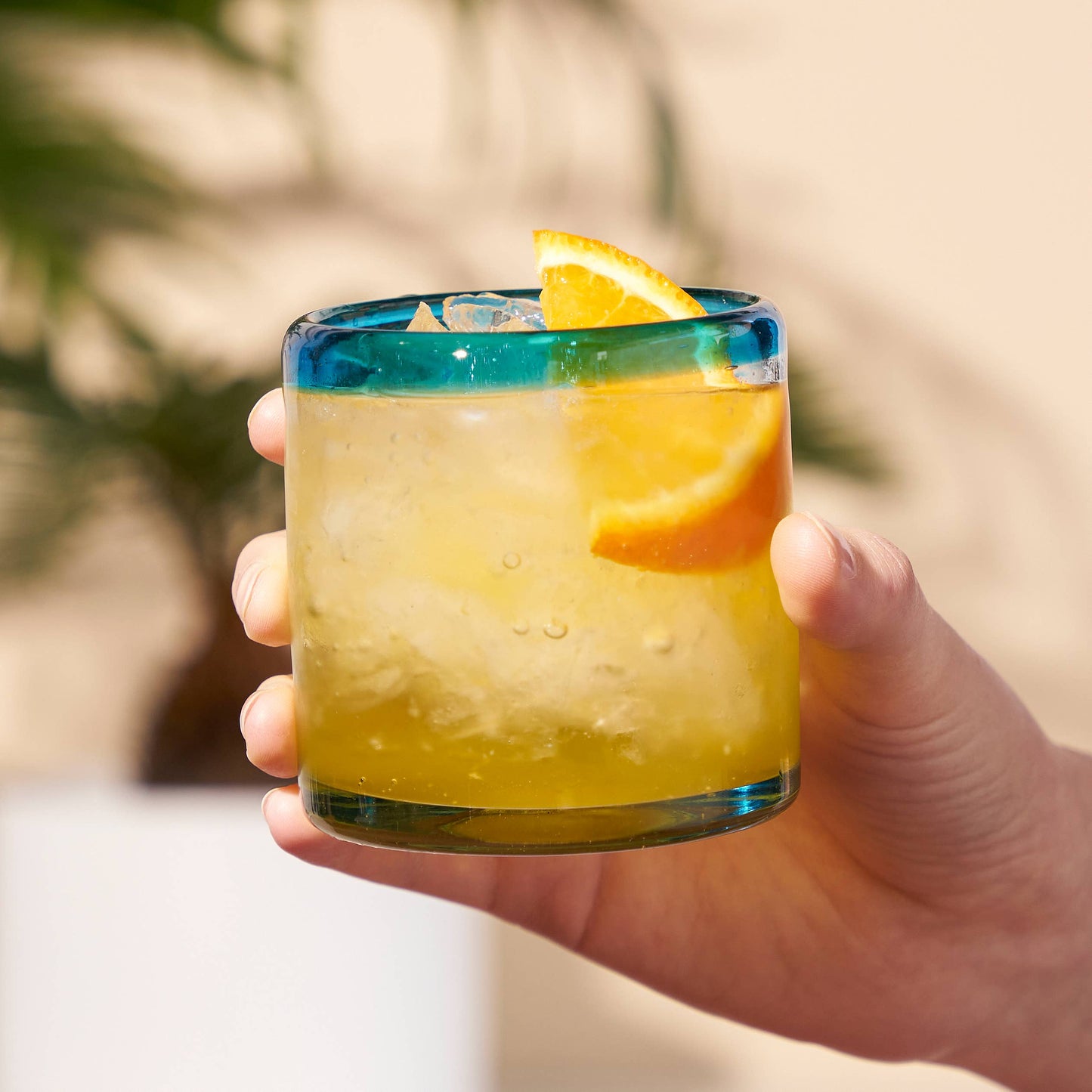 Segunda Vida Primavera Recycled Glass Tumblers: Set of 2