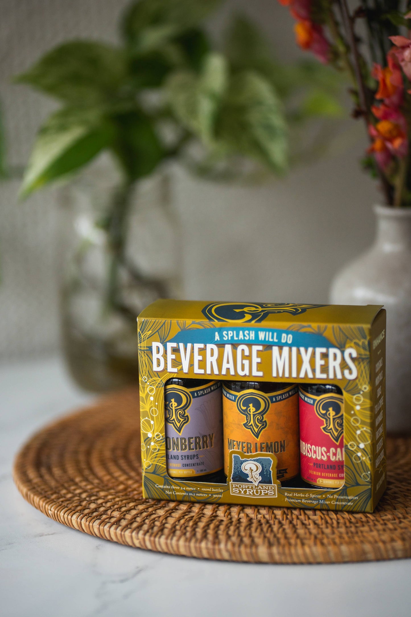 Gold Standard Cocktail / Mocktail Drink Mixers Gift Set