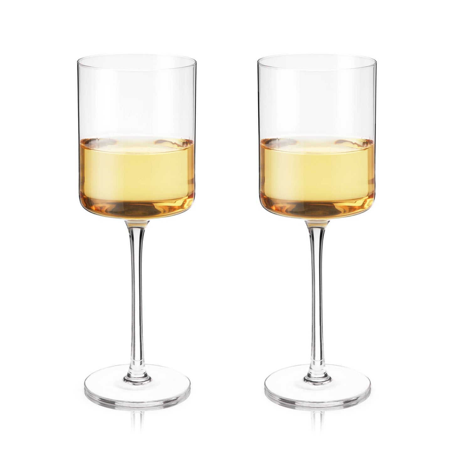 Laurel Crystal White Wine Glasses: Set of 2