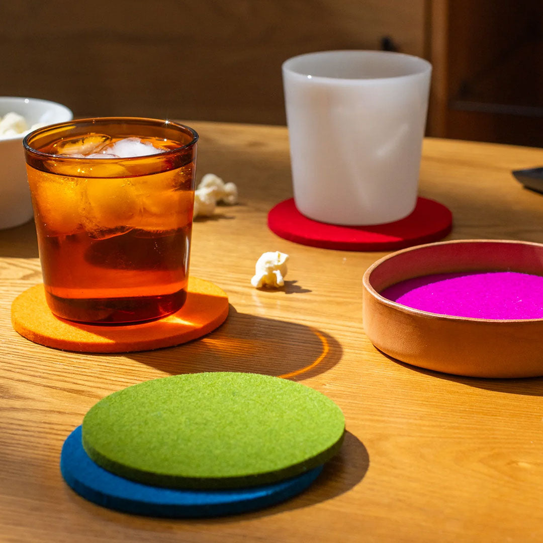 Bierfilzl Merino Wool Round Coaster: Set of 6
