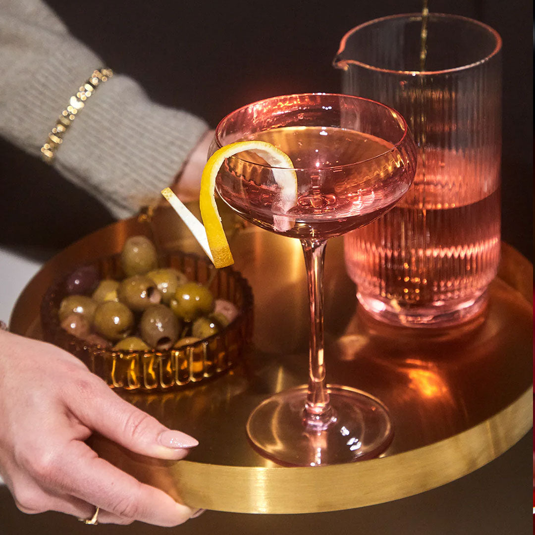 The Lou Coupe Glass - Blush: Set Of 2