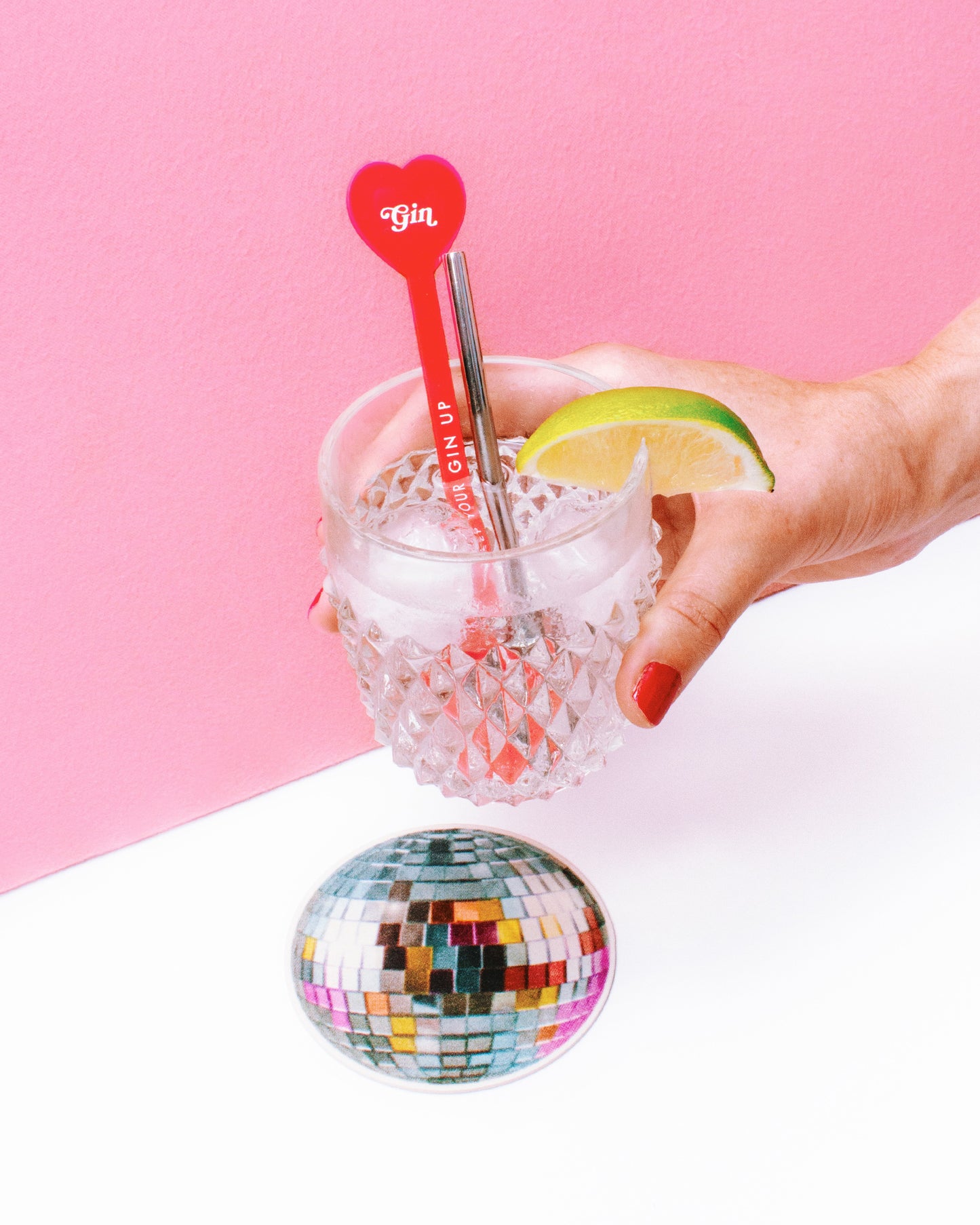 Disco Ball Bar Coasters: Set of 4