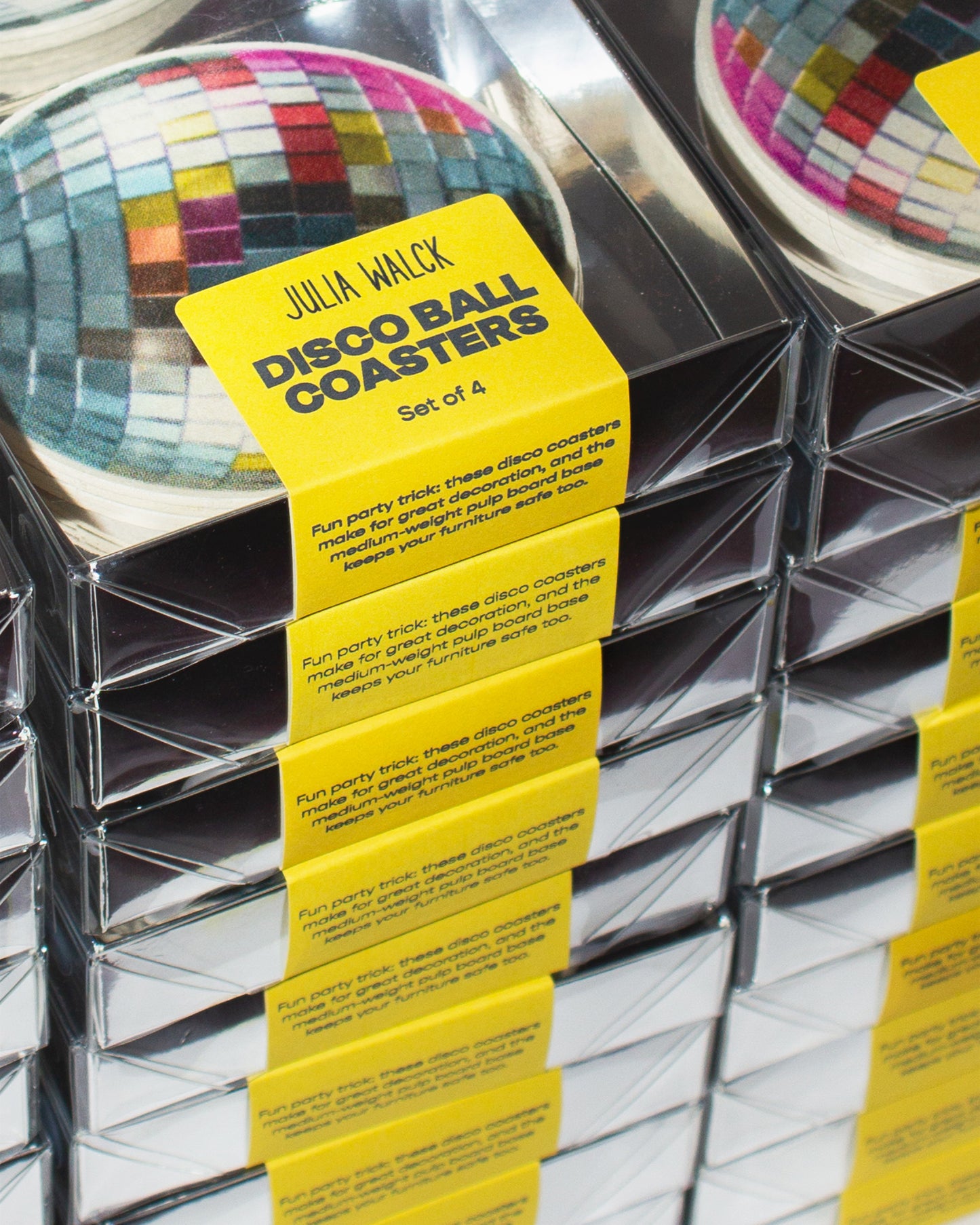 Disco Ball Bar Coasters: Set of 4