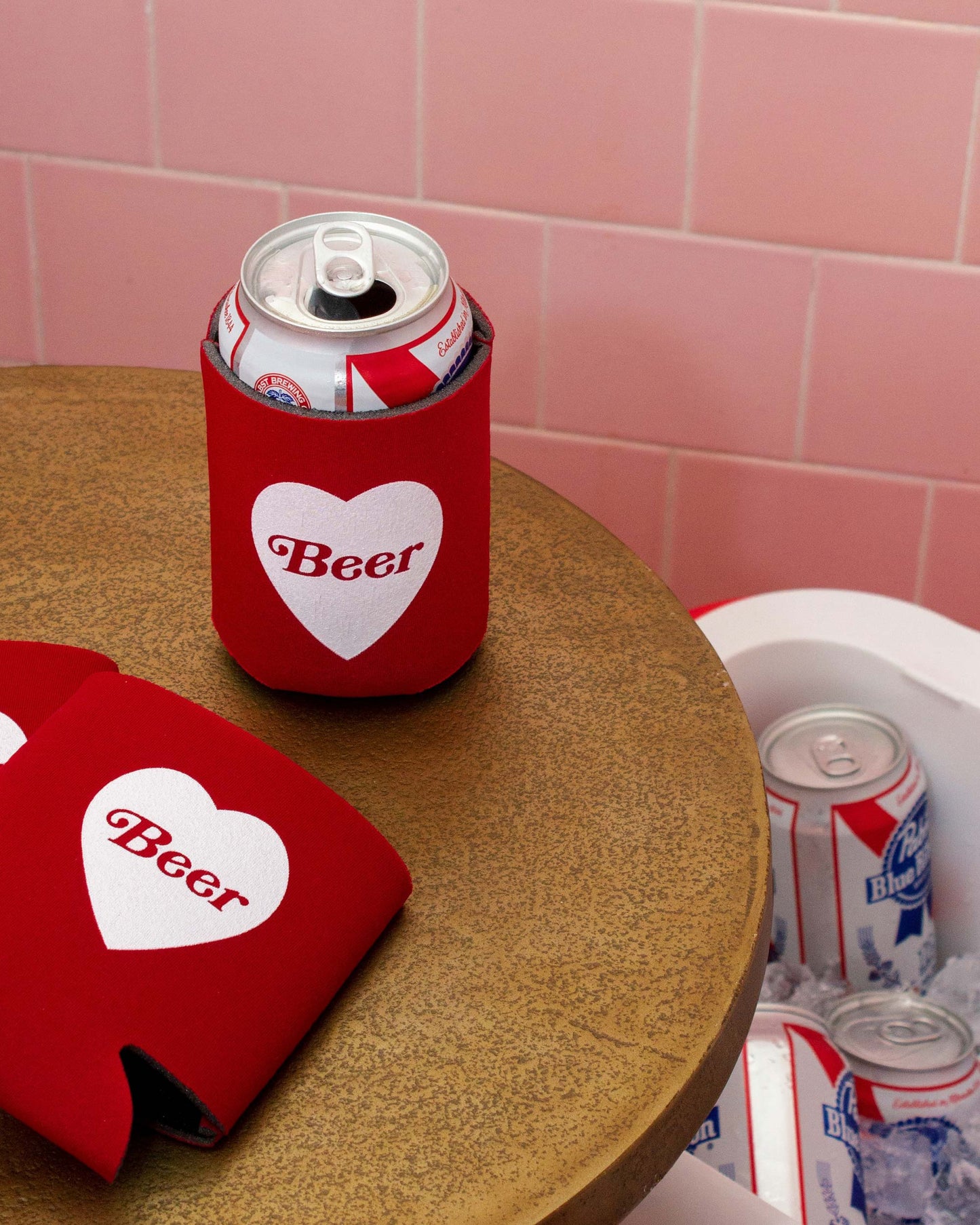 Heart Beer Koozie