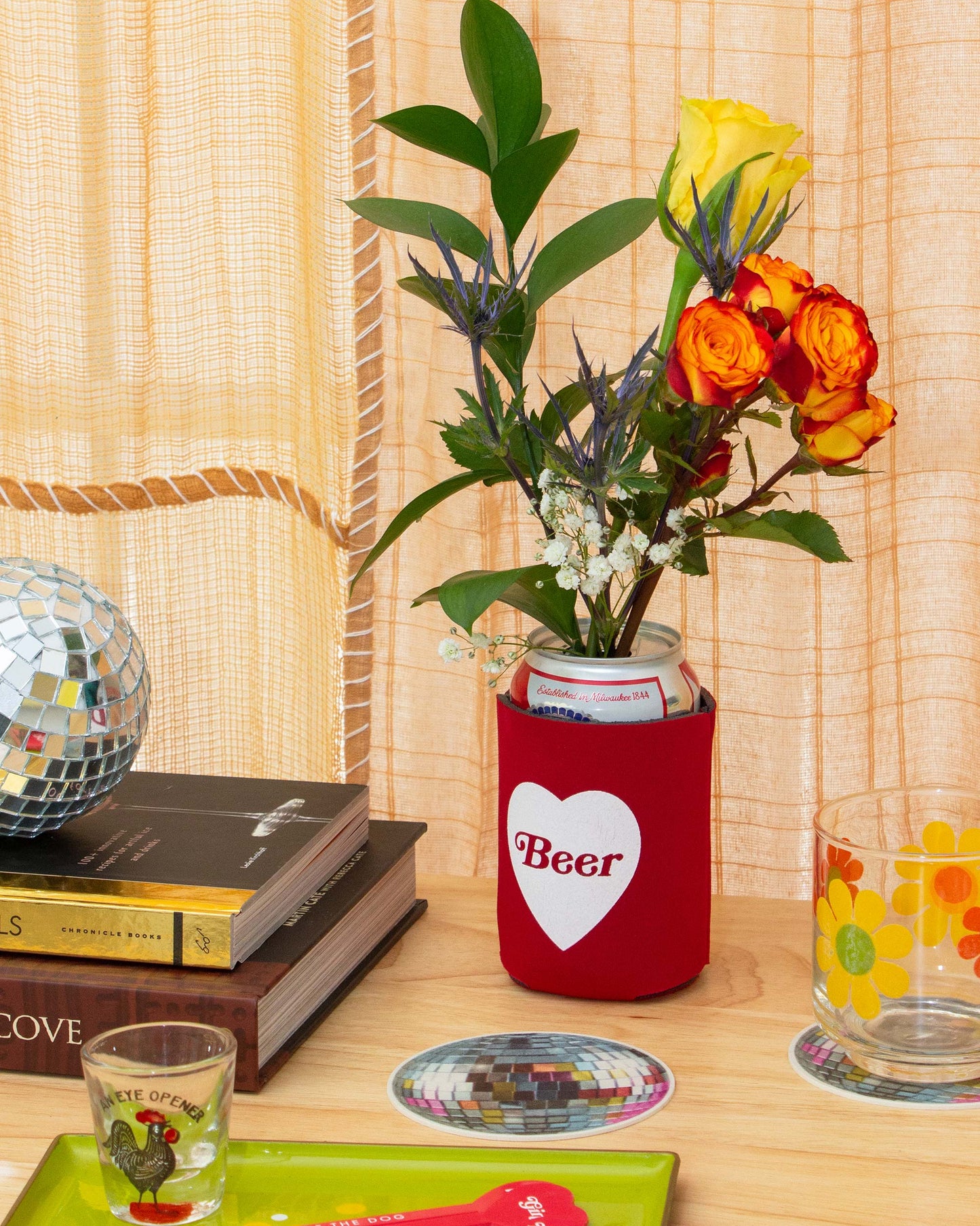 Heart Beer Koozie