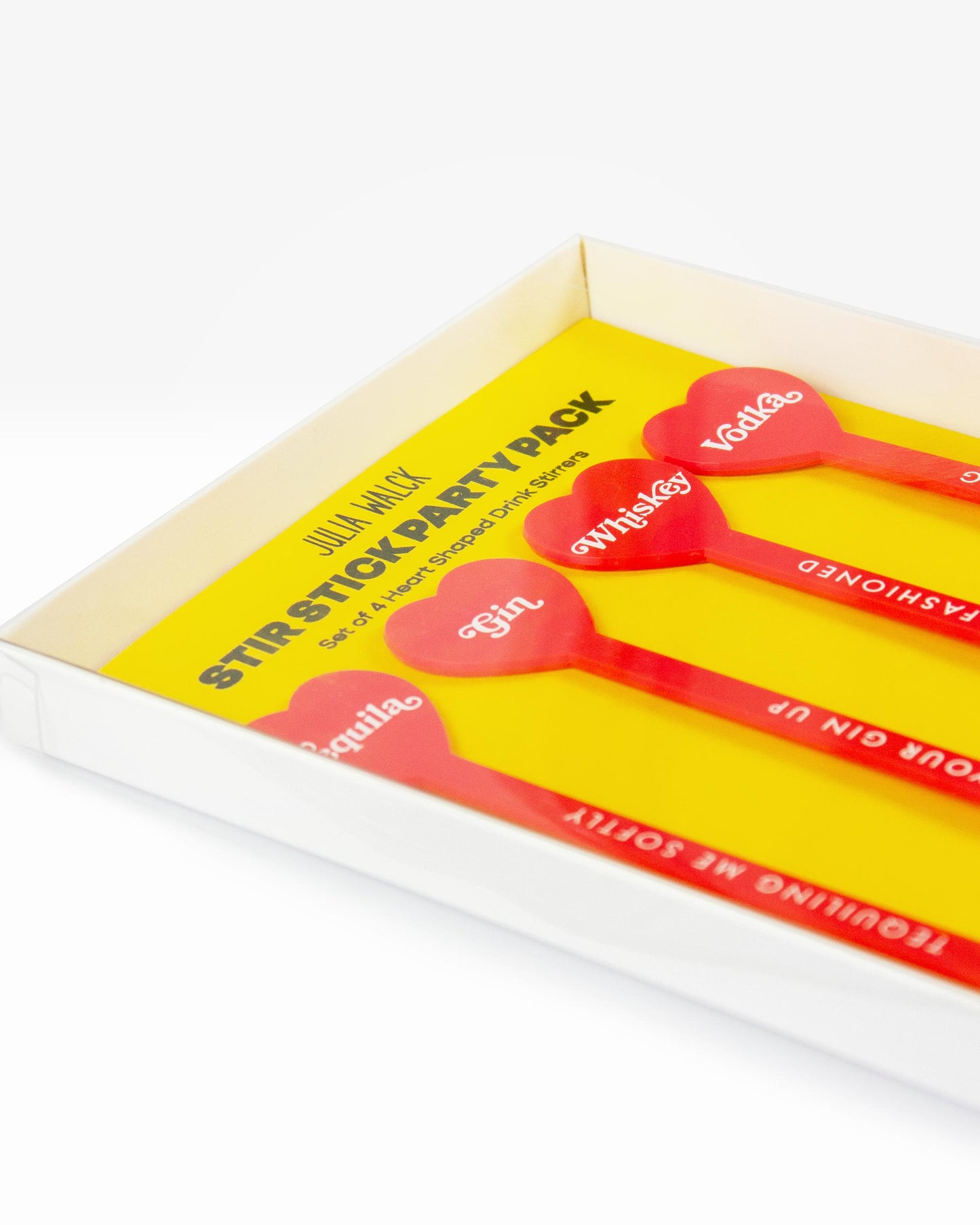 Heart Shaped Stir Stick Party Pack: Set of 4