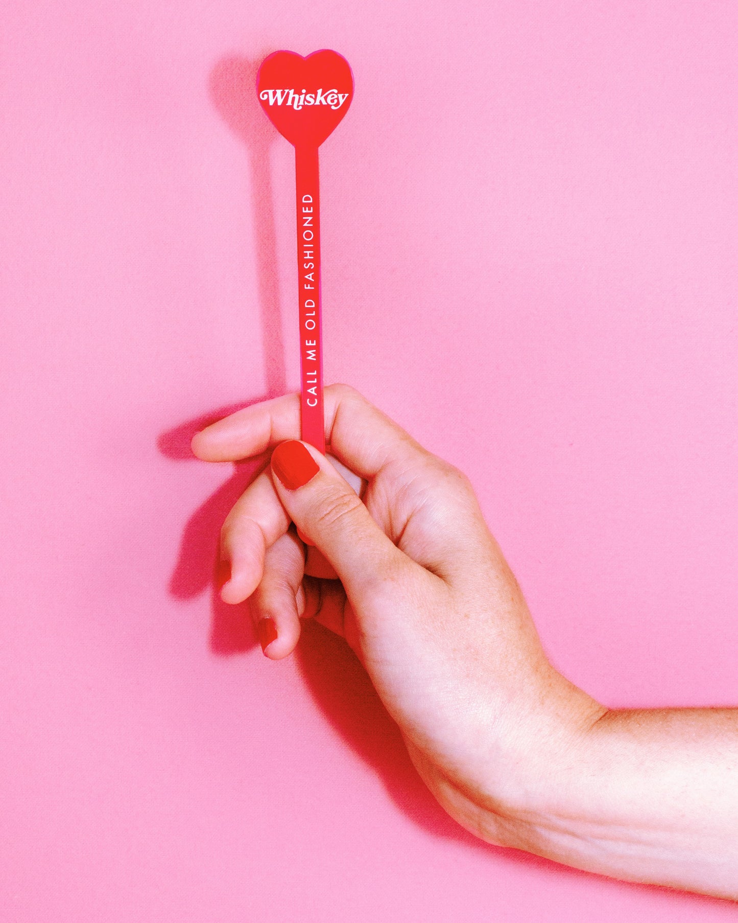 Heart Shaped Whiskey Stir Sticks: Set of 4