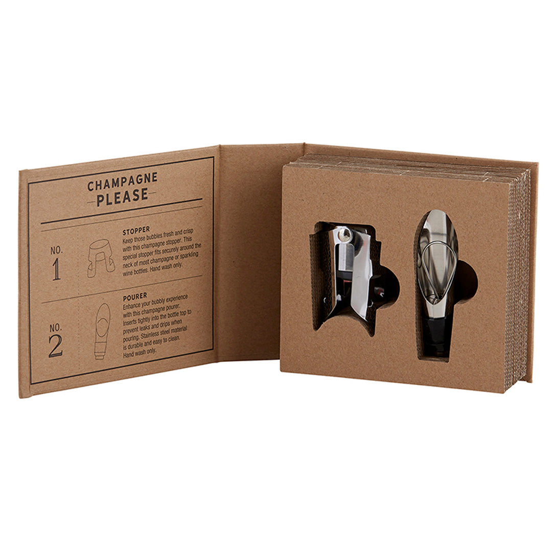 Champagne Please! Pourer & Stopper Gift Set
