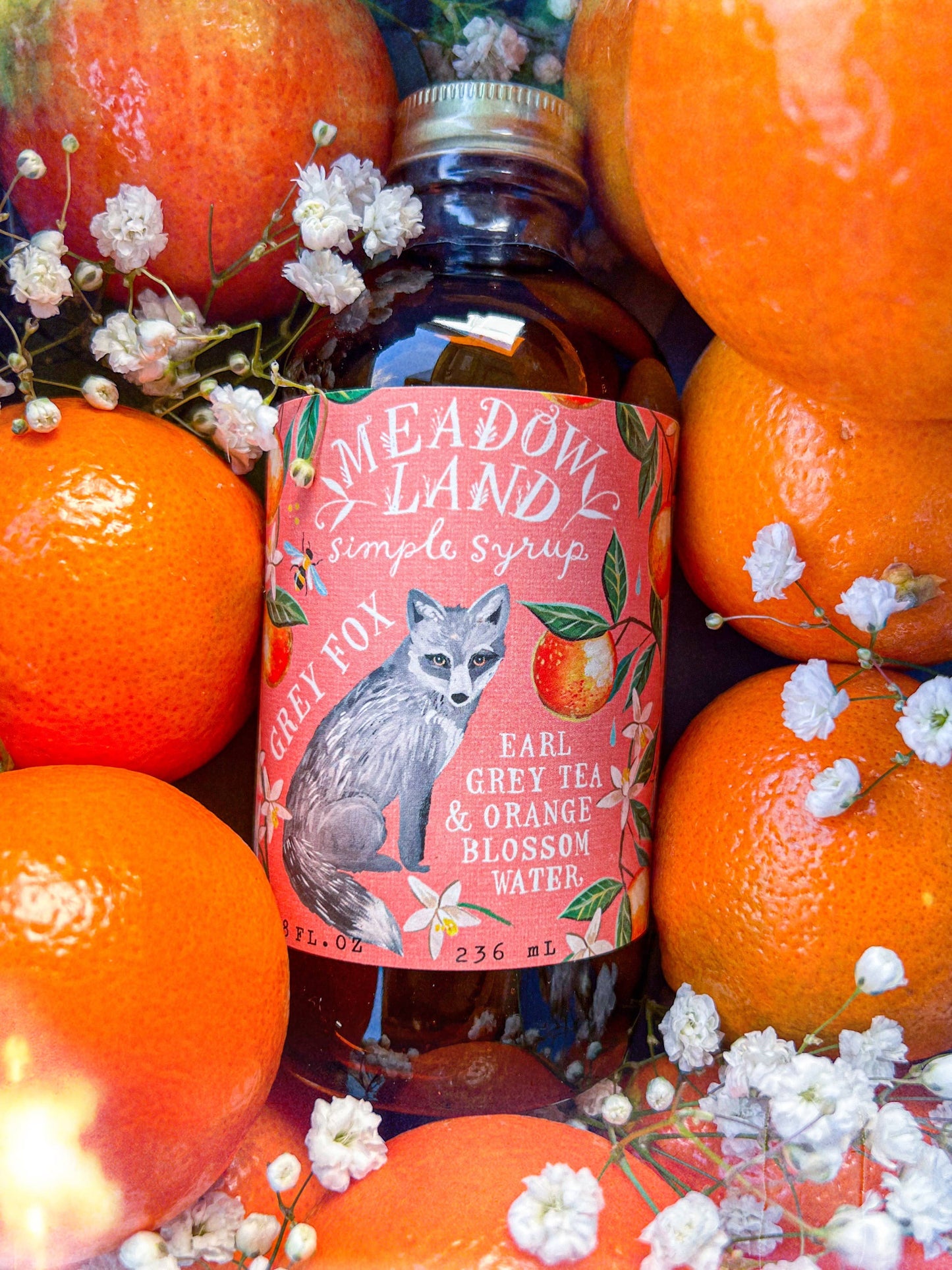 Grey Fox Earl Grey Tea & Orange Blossom Water Simple Syrup
