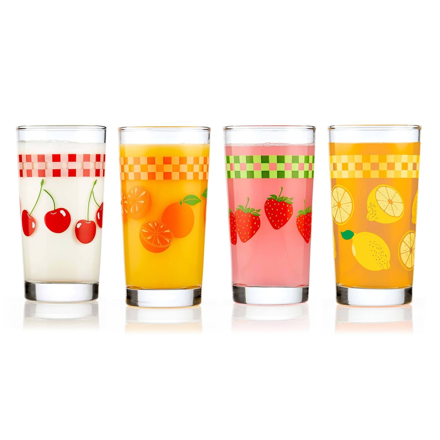 Libbey Vintage Juice Glasses: Set of 4
