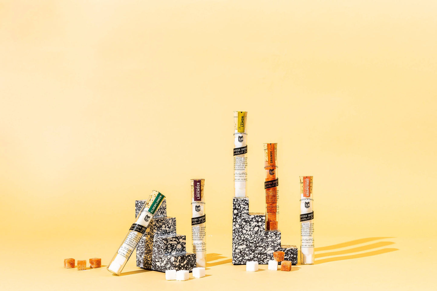 Elderflower Bitters Infused Champagne & Cocktail Cubes