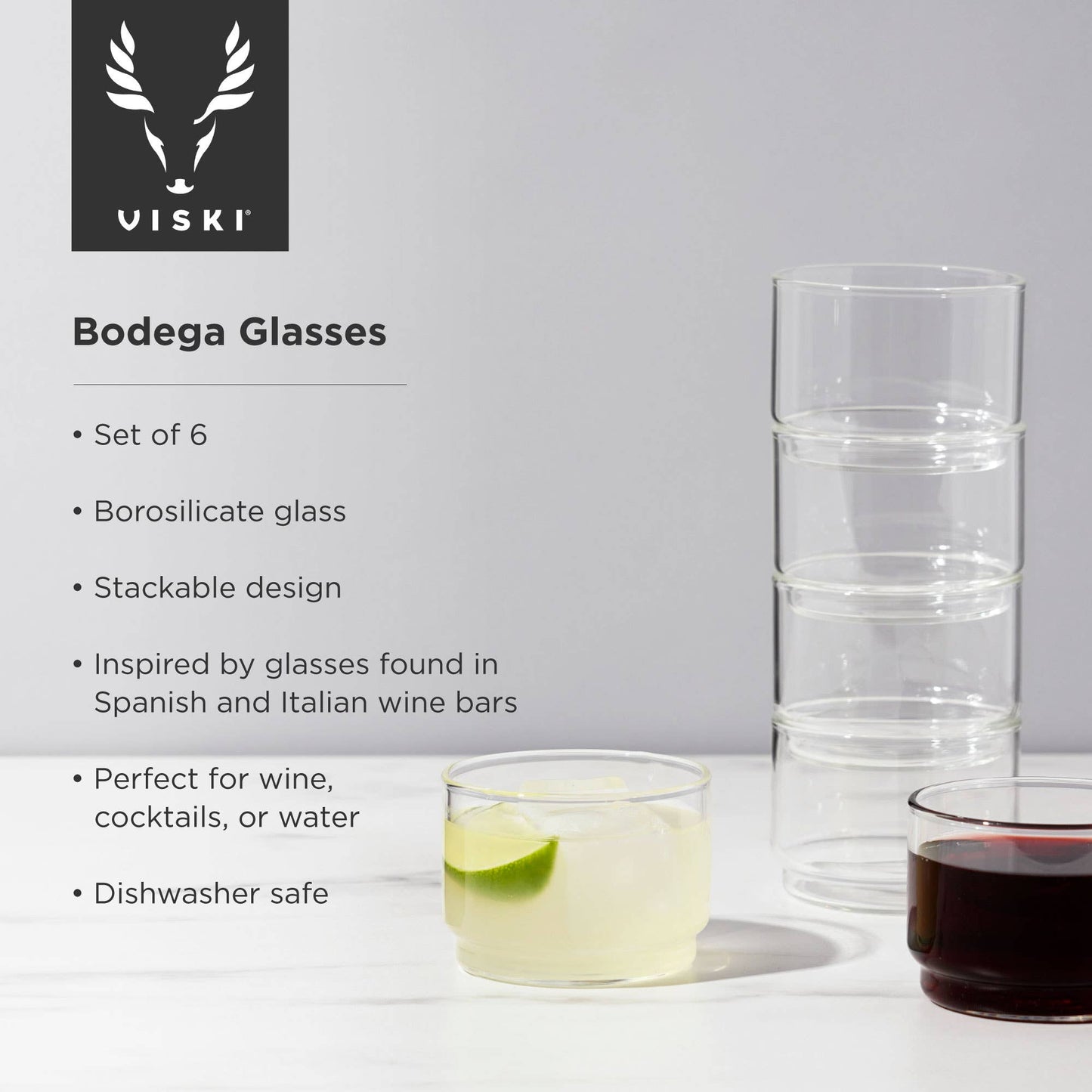 Bodega Glasses: Set of 6