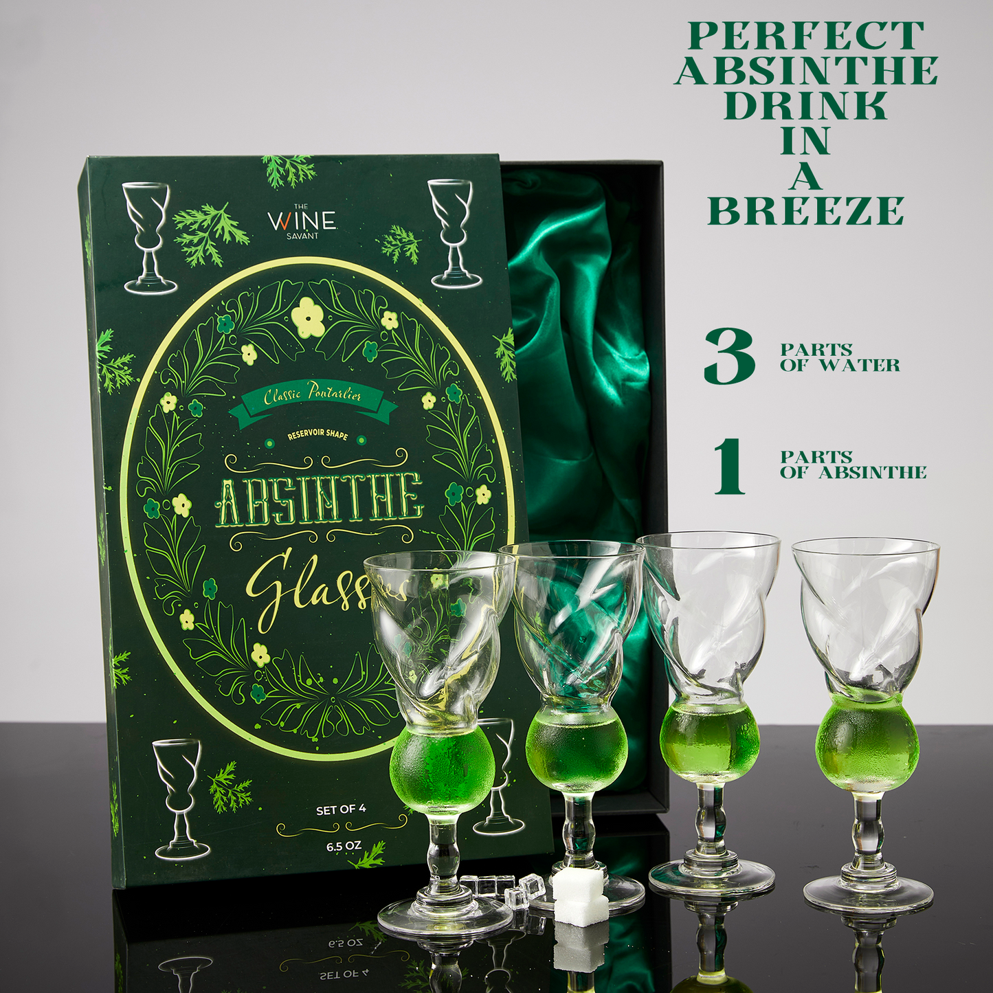 Absinthe Glasses: Set of 4