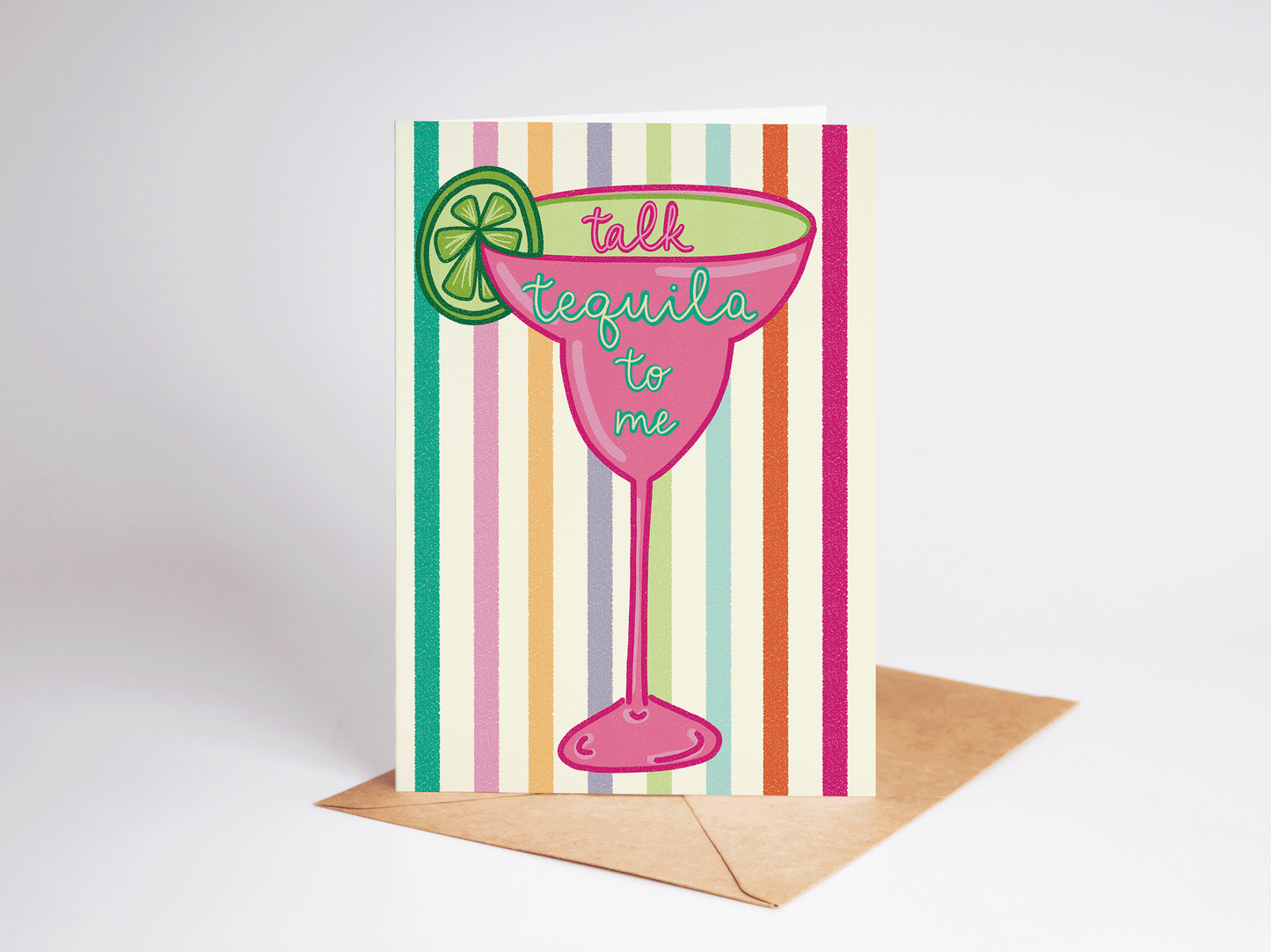 Talk Tequila To Me Margarita Summer Greeting Card