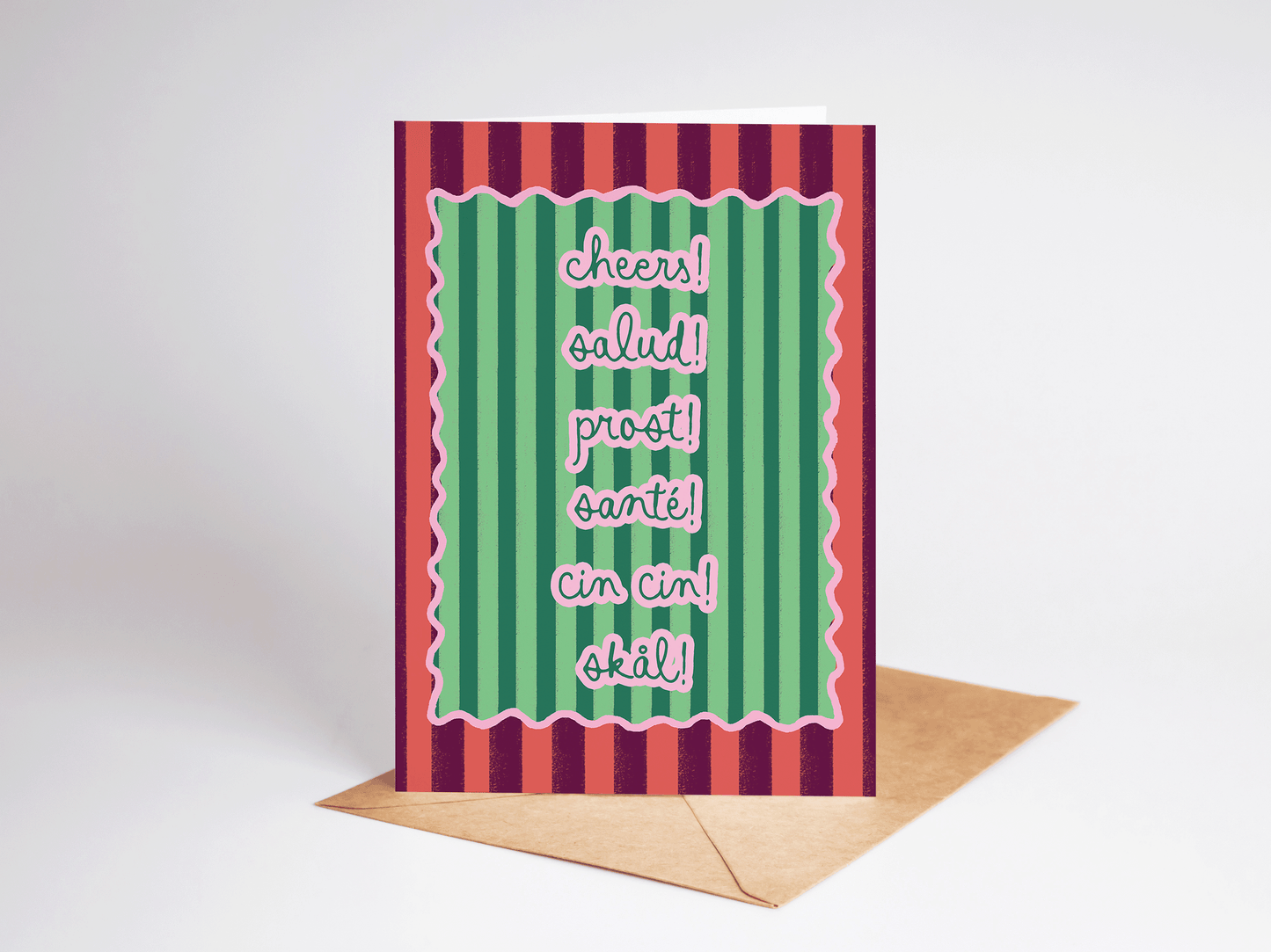 A Very Many Cheers Greeting Card