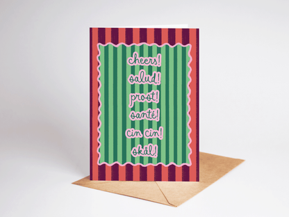 A Very Many Cheers Greeting Card