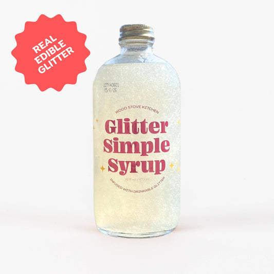 Glitter Simple Syrup with Edible Glitter