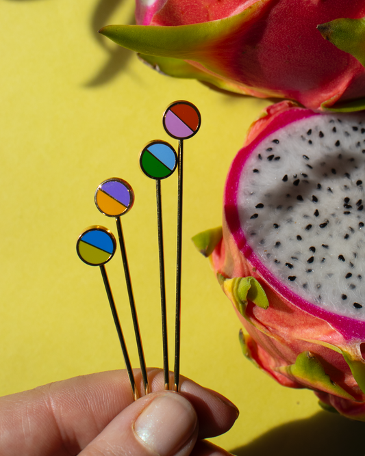 Diagonal Cocktail Picks