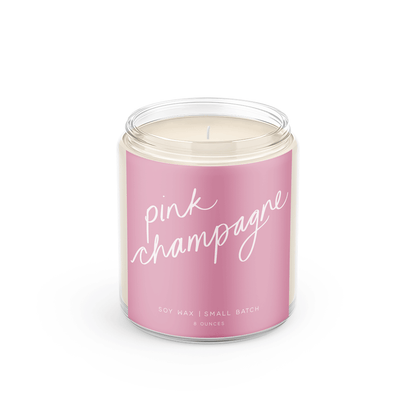 Pink Champagne Candle
