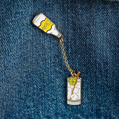 Gin & Tonic Cocktail Pin