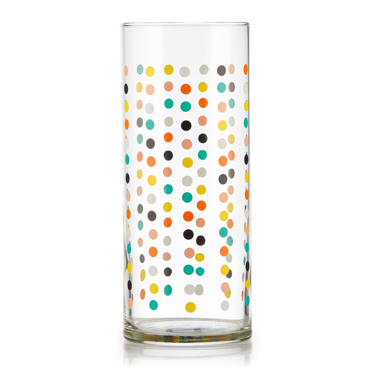 Libbey Vintage Flower Power Dots Tumbler, 16 oz, Set of 4