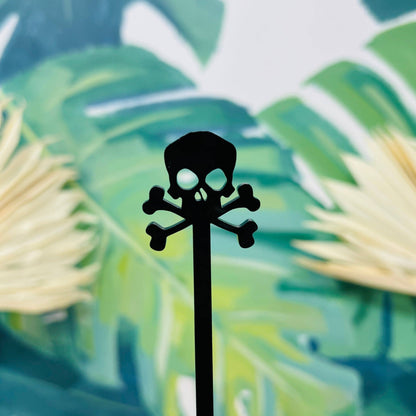 Pirate Skull Stir Stick: Set of 4