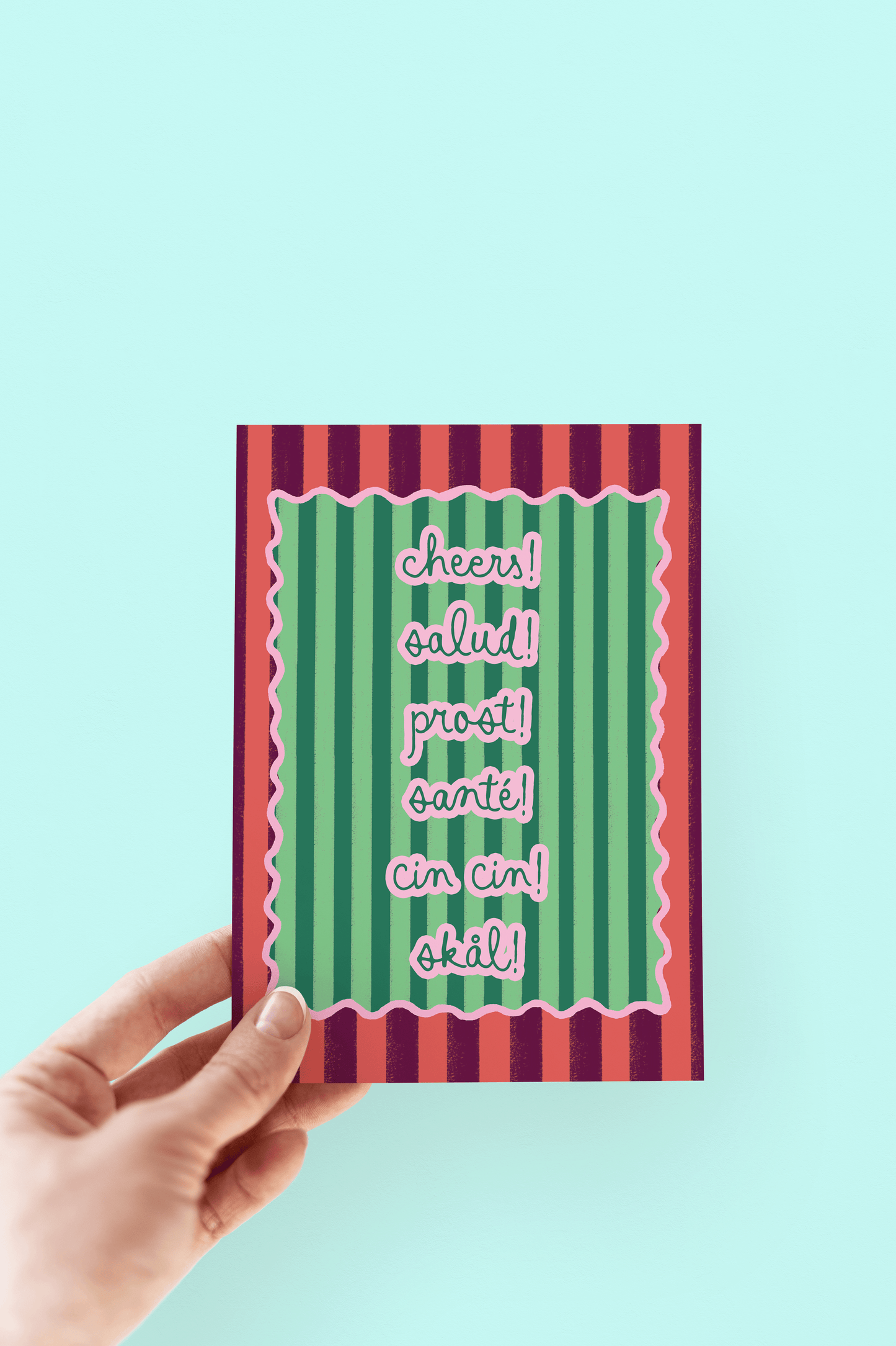 A Very Many Cheers Greeting Card