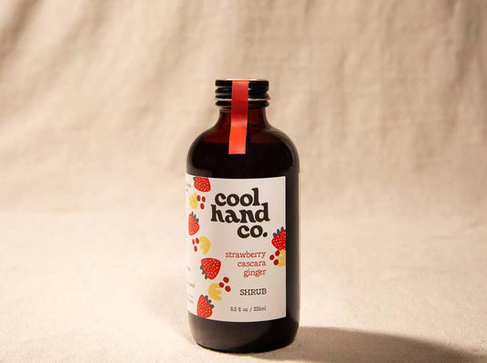 Strawberry Cascara Ginger Shrub