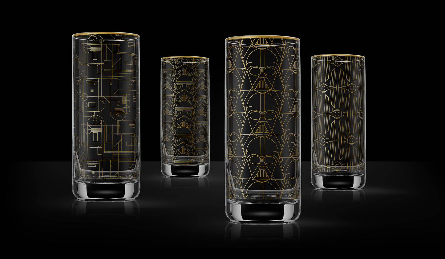 LIMITED EDITION Star Wars™ Deco Drinking Glasses: Set of 4