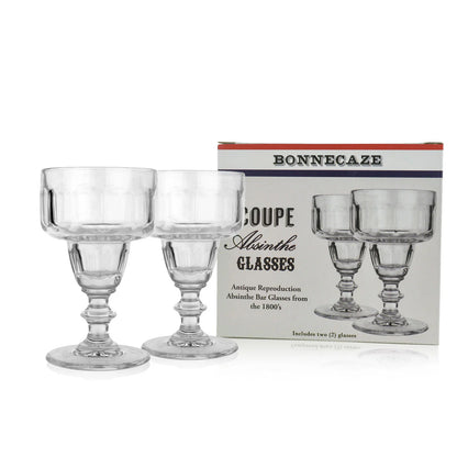 Coupe Absinthe Glasses: Set of 2