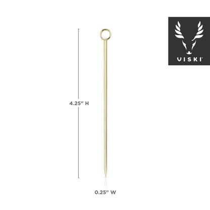 Belmont™ Reusable Gold-Plated Cocktail Picks: Set of 6