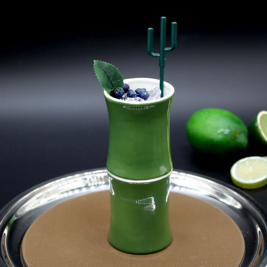 Green Bamboo Tiki Mug