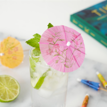 Party Disposable Wood Umbrella Cocktail Picks