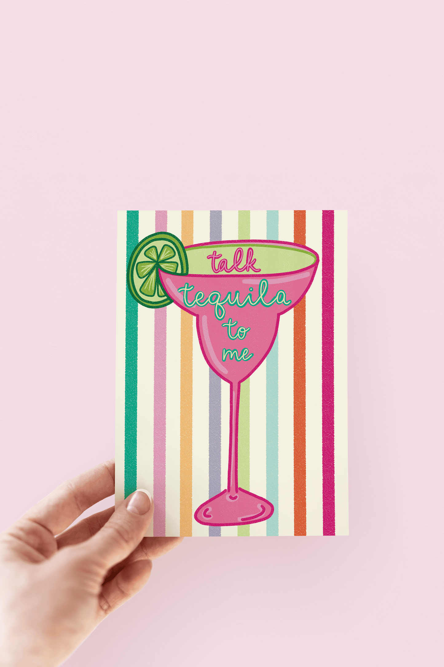 Talk Tequila To Me Margarita Summer Greeting Card