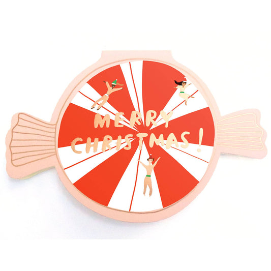 PEPPERMINT - Shaped Holiday Card